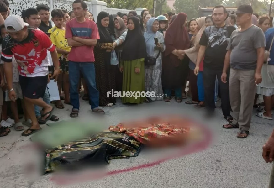 Bocah Pesepeda Tewas Terlindas Dump Truck di Jalan Muhajirin Pekanbaru