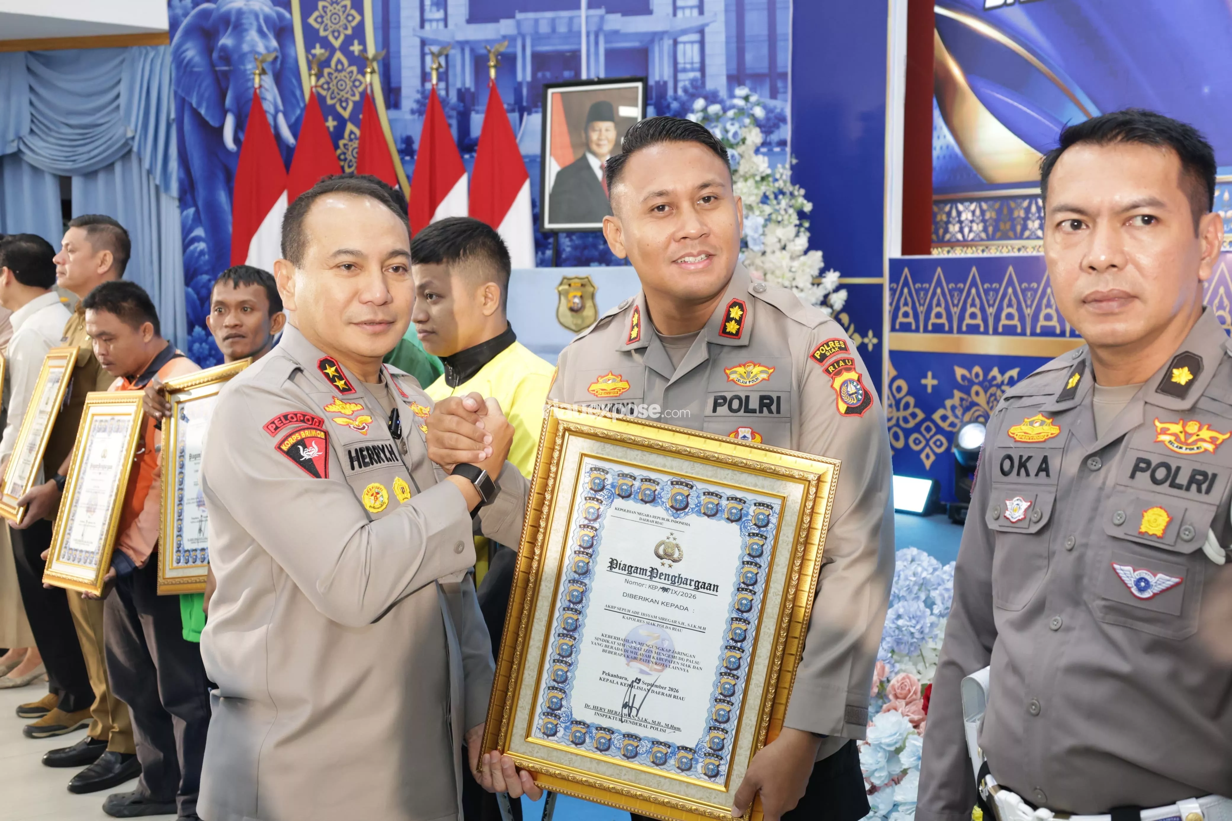 Polres Siak Raih Penghargaan Kapolri, Predikat Pelayanan Prima