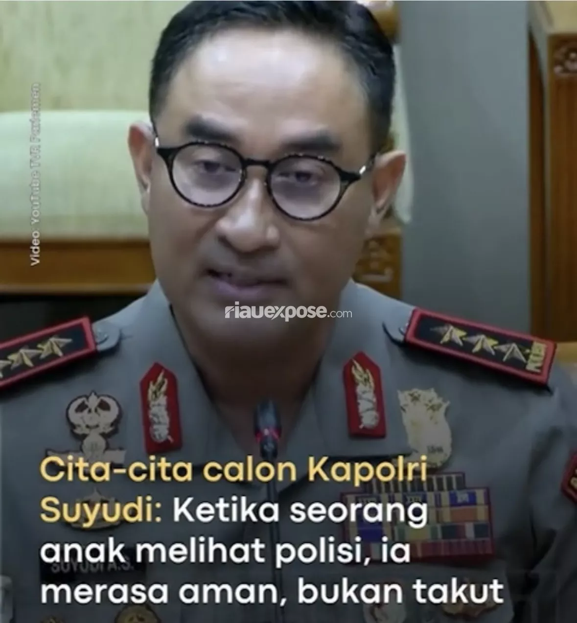 Cita-Cita Suyudi: Anak Melihat Polisi Harus Merasa Aman, Bukan Takut