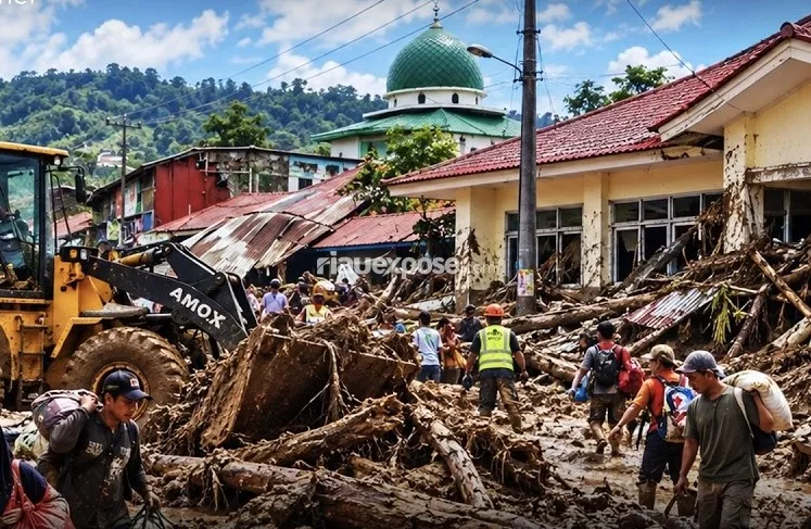 Galodo Hantam Kantor Pemkab Solok, Pelayanan Publik Terganggu