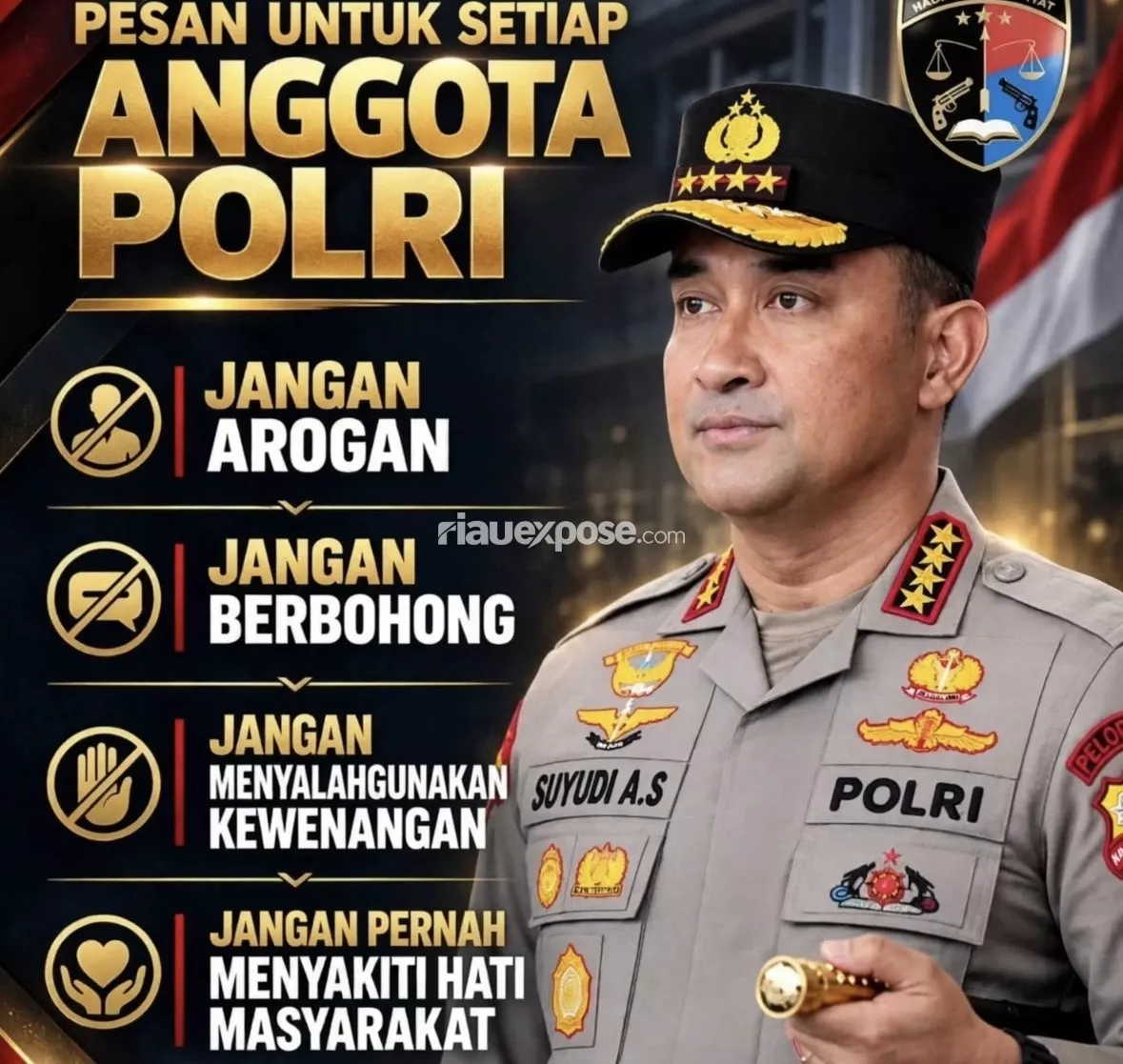 4 Pesan Kapolri Suyudi Ario Seto untuk Anggota Polri: Jangan Arogan!