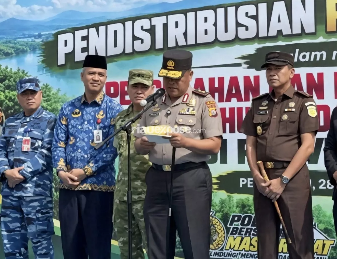 Kapolda Riau Tegas, Lahan Eks  Karhutla Berstatus Quo Tak Boleh Diolah