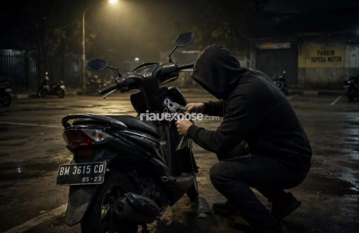 Helat Pelalawan ke27 Tercoreng, Dua Sepeda Motor Hilang di Area Parkir