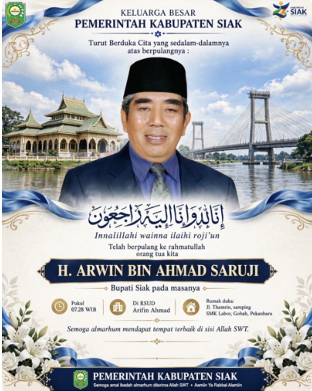 Berita duka Pemkab Siak