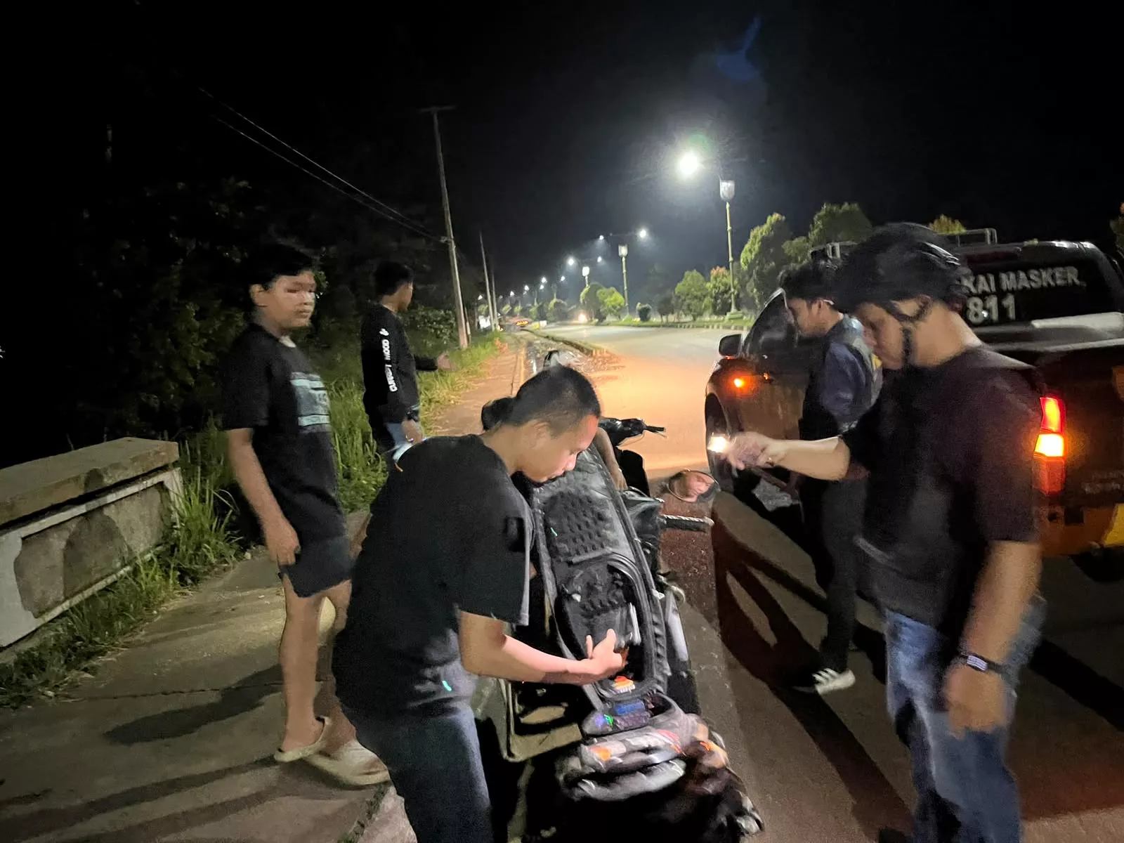 Tim Raga Polres Kuansing Intensifkan Patroli Malam, Antisipasi Kejahatan dan Jaga Kamtibmas