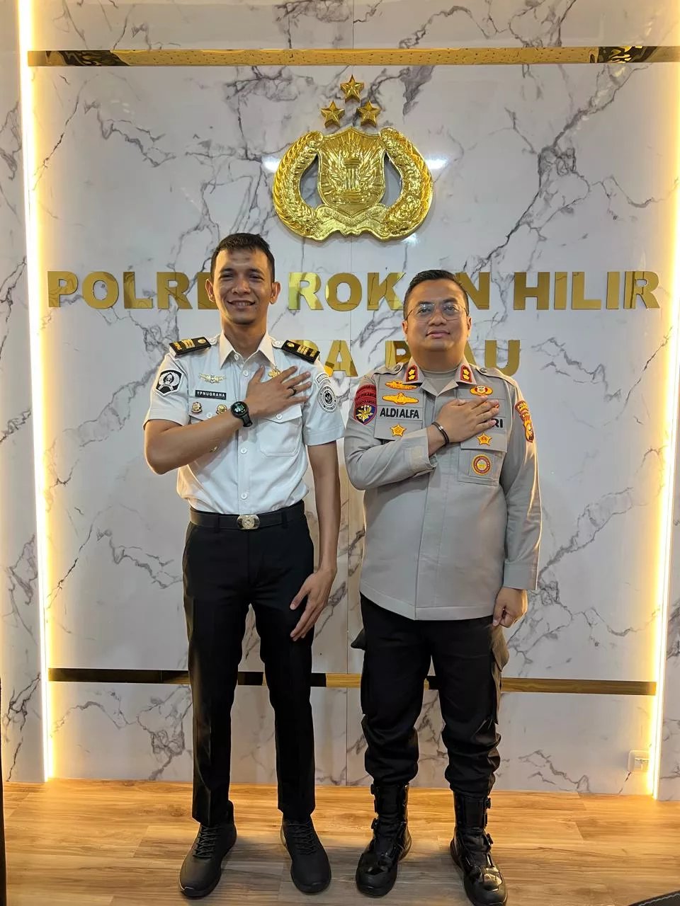 Perkuat Keamanan Lapas Bagansiapiapi, Ka. KPLP Temui Kapolres Rokan Hilir