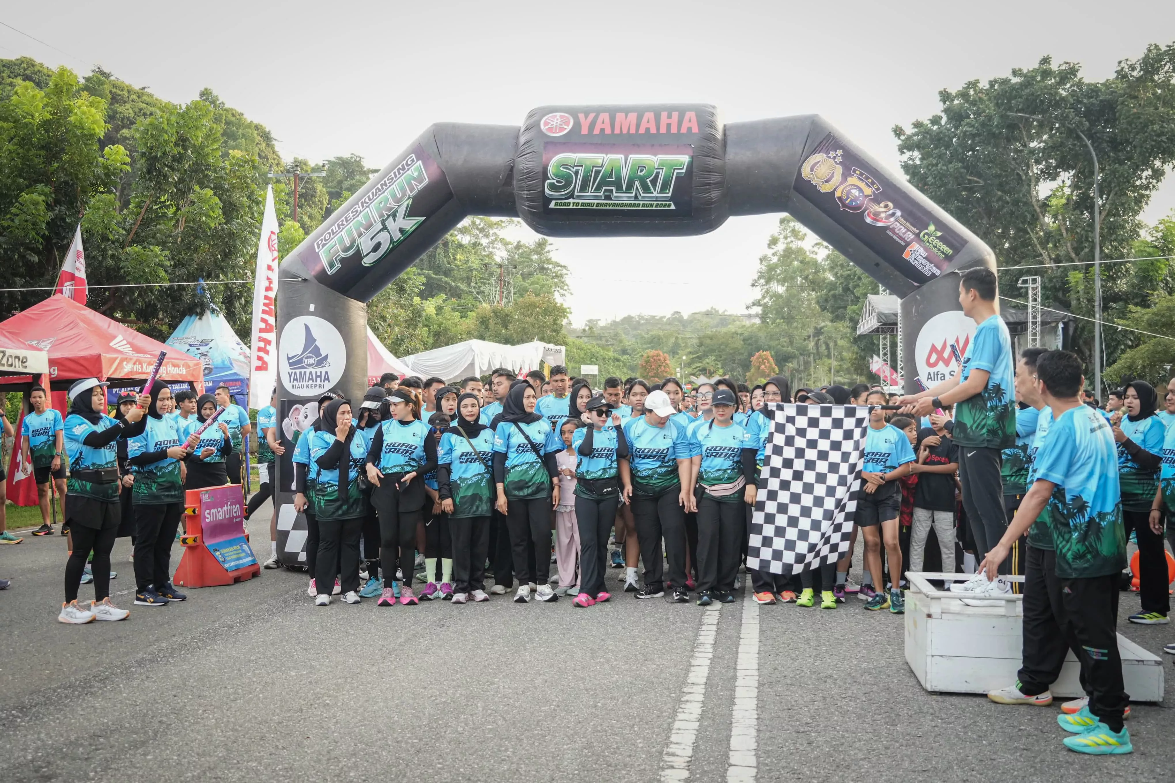 Ribuan Peserta Meriahkan Polres Kuansing Fun Run 2026, Bertabur Ratusan Doorprize Menarik
