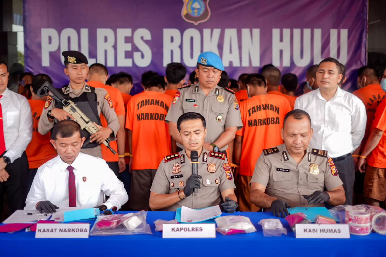 Bandar Sabu 1,03 Kilogram Dibekuk di Rambah, Polres Rohul Sita Ratusan Ekstasi