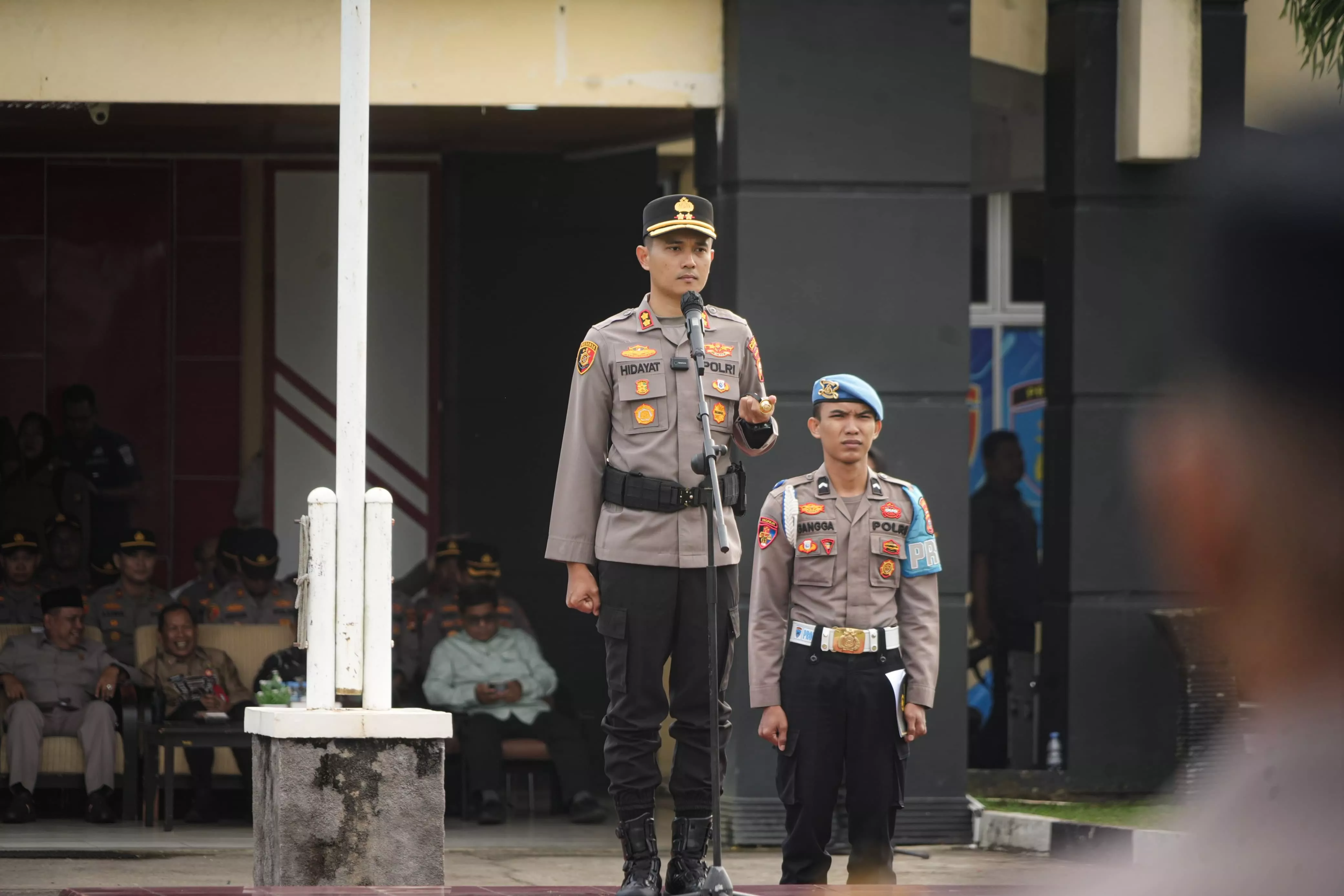 Kapolres Kuansing Pimpin Apel Gelar Pasukan Pengamanan MTQ XLIV Provinsi Riau dan Pacu Jalur Rayon II Tahun 2026