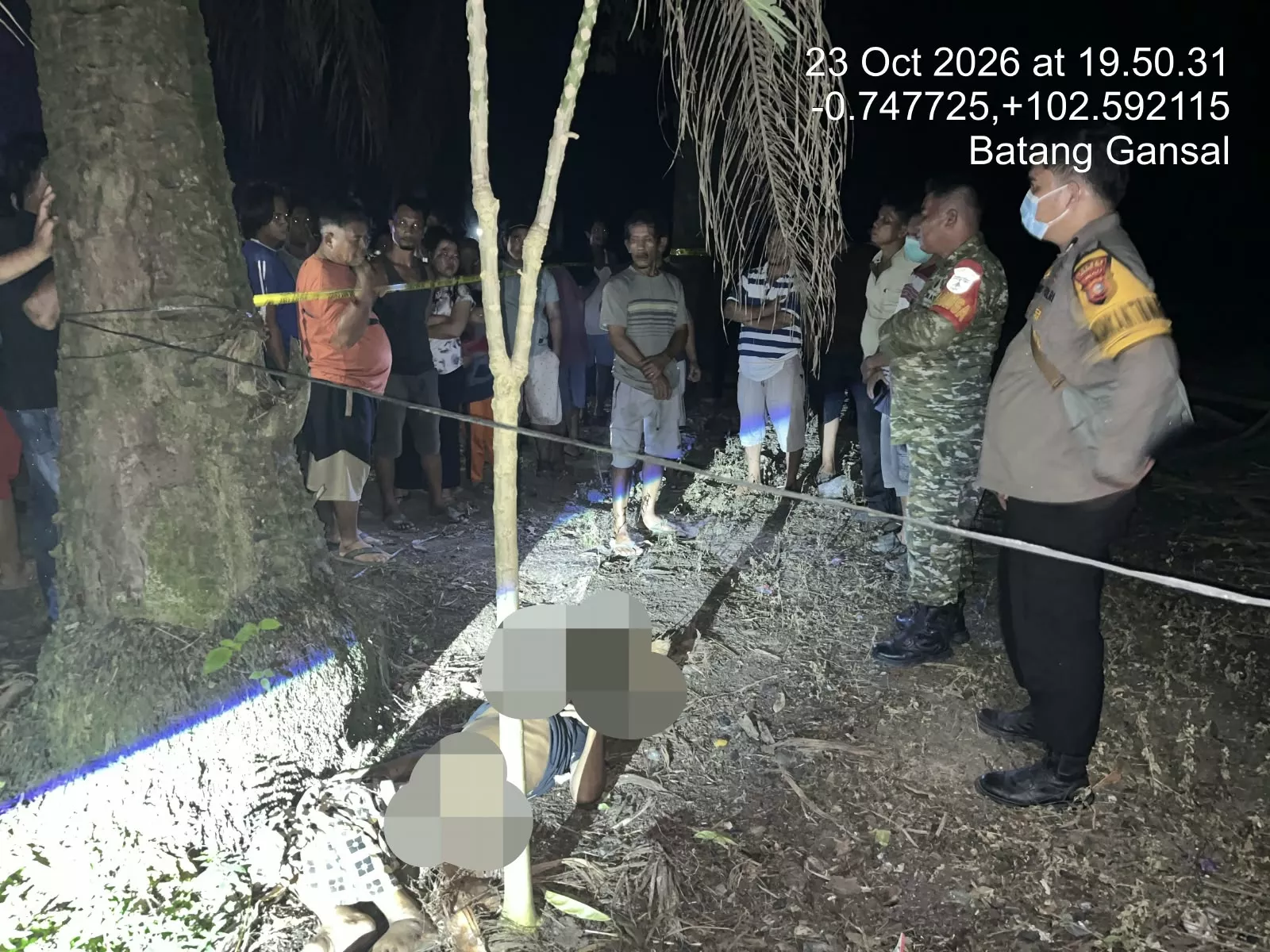 Polsek Batang Gansal Tangani Penemuan Mayat Laki-Laki di Desa Talang Lakat