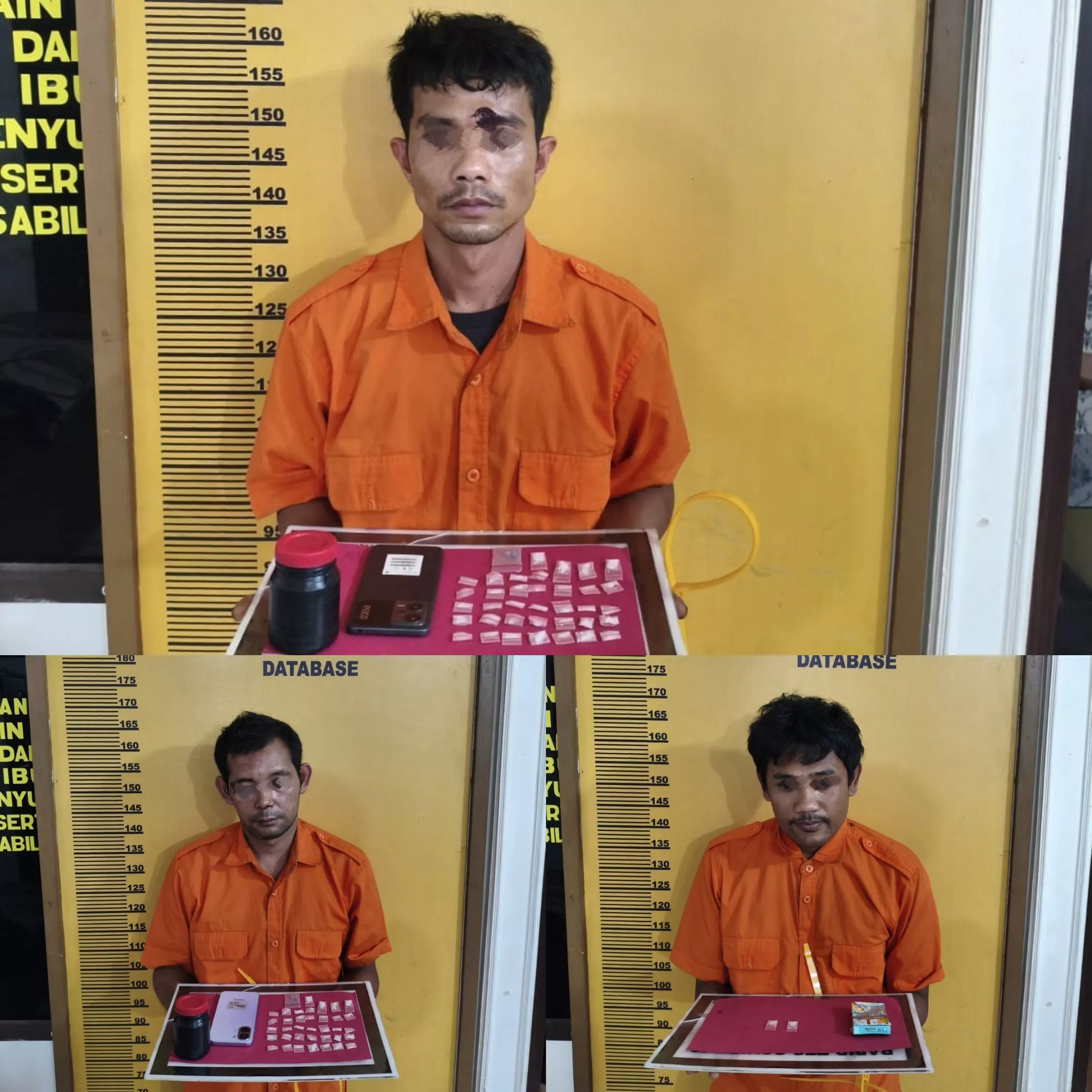 Pedagang, Pembeli Serta Penyimpan Narkotika Digulung Polisi Sektor LBJ, Tiga Pria Tak Berkutik