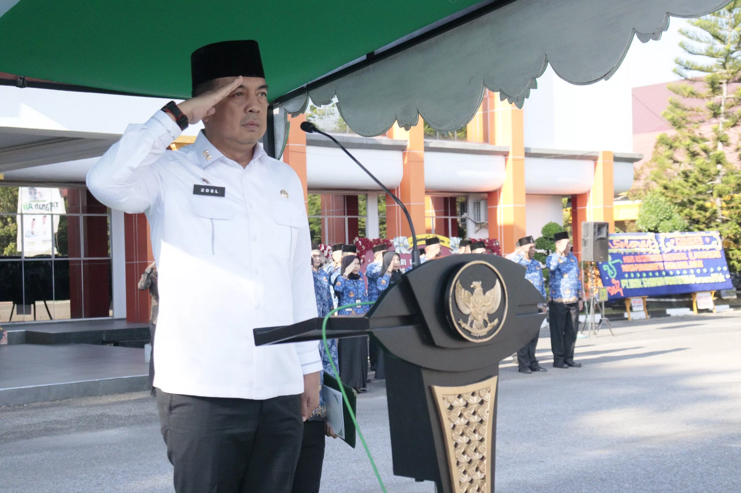 Upacara Hari Kesadaran Nasional, Pemkab Inhu Fokus pada Pertanian dan Pencegahan Stunting