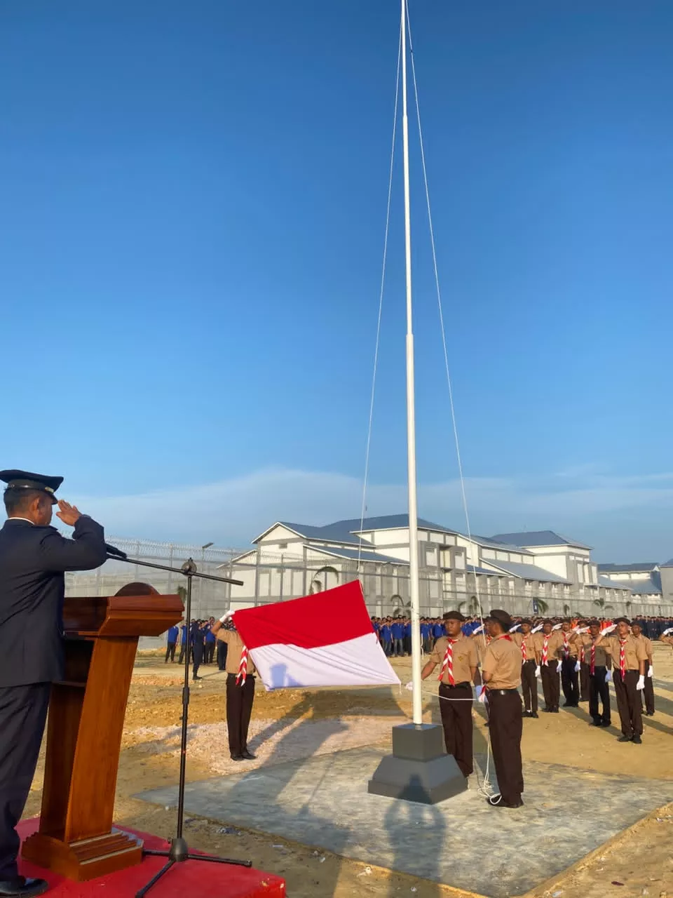 Penuh Semangat Kemerdekaan, Lapas Bagansiapiapi Gelar Upacara HUT ke-81 RI