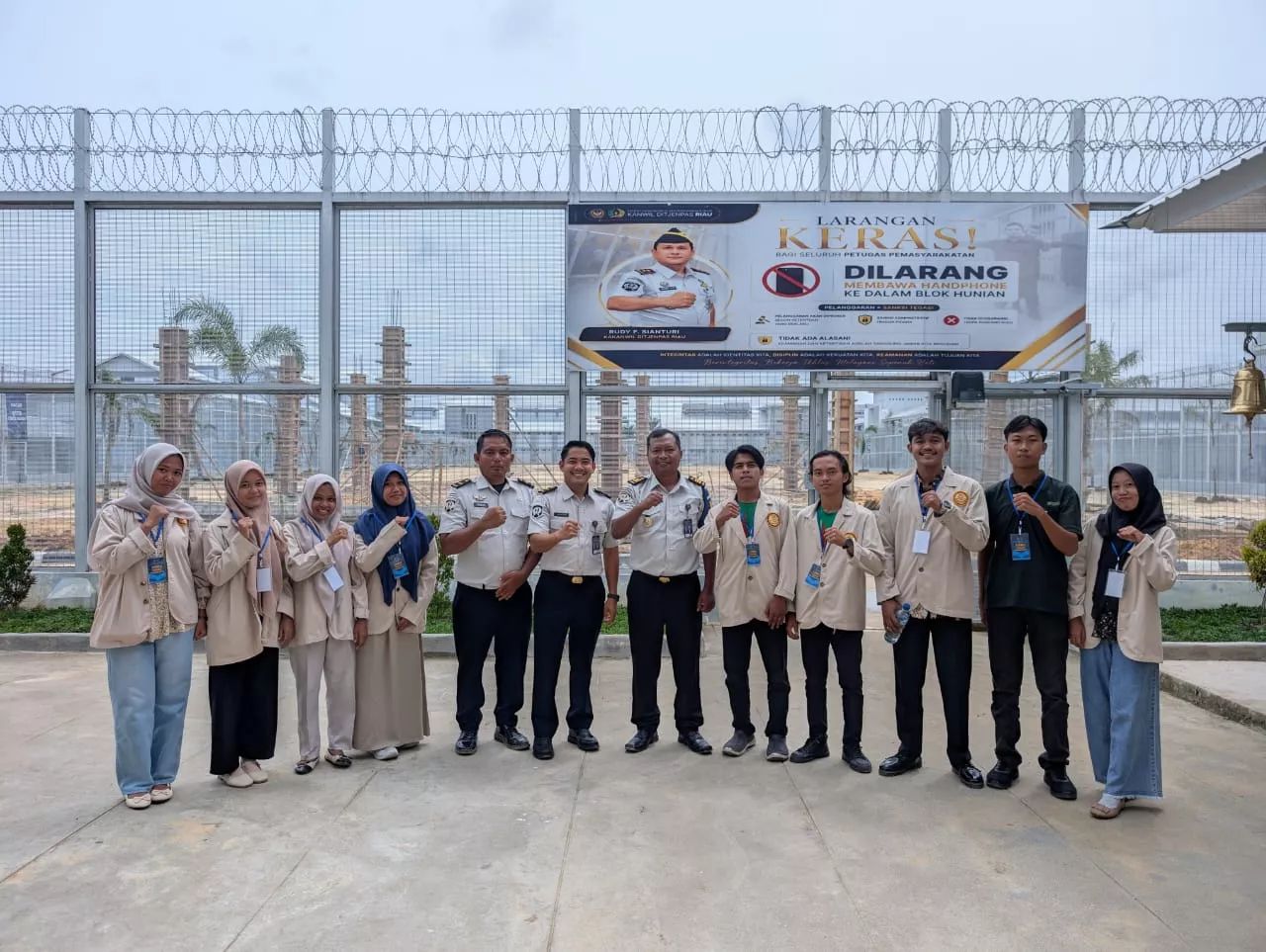 Tinjau Lapas Bagansiapiapi, Presma ITR Siap Terjunkan Mahasiswa KKN untuk Latih Warga Binaan