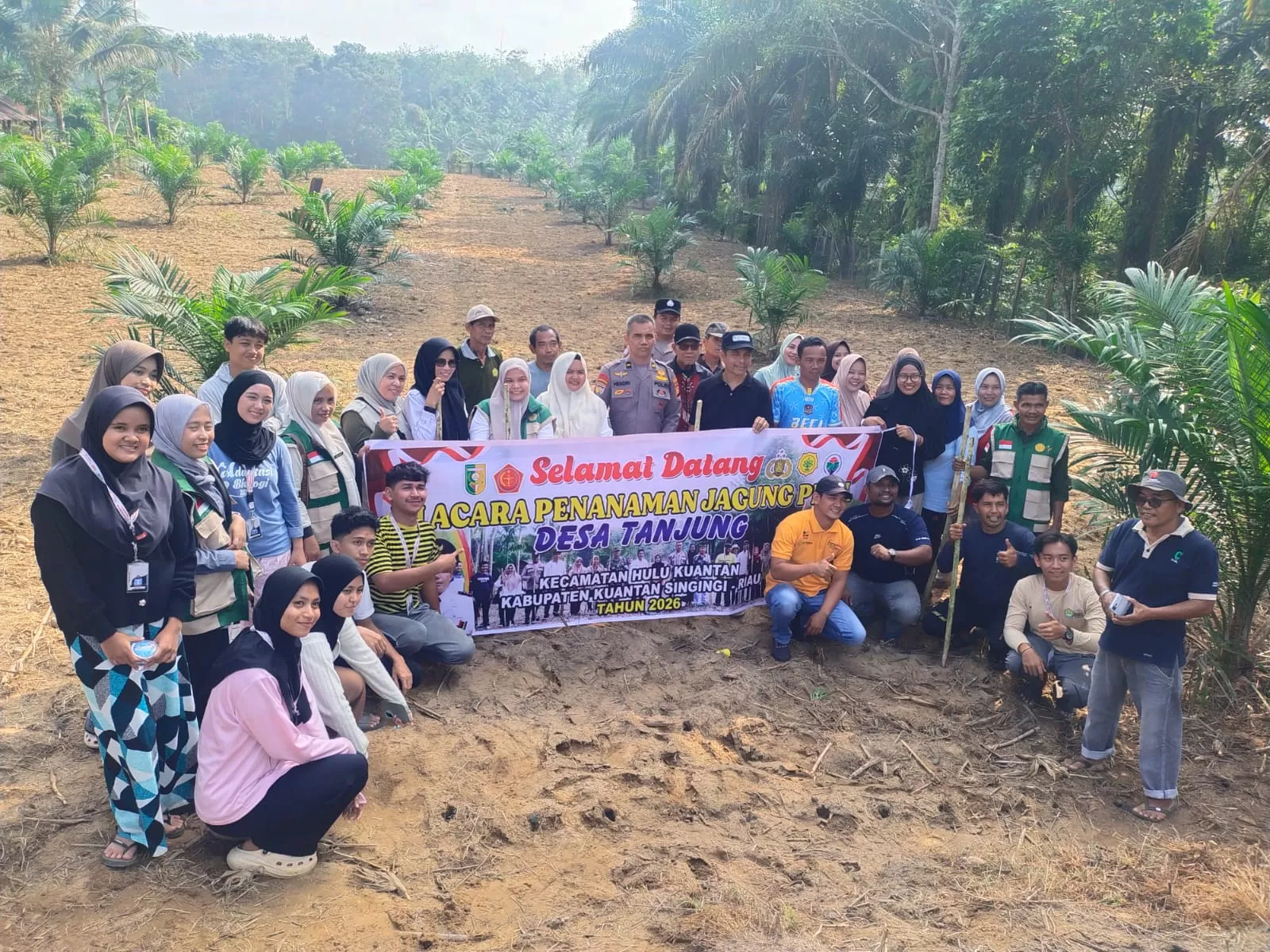Perkuat Ketahanan Pangan, Polres Kuansing Bersama Masyarakat Tanam Jagung Pipil Dukung Asta Cita Presiden