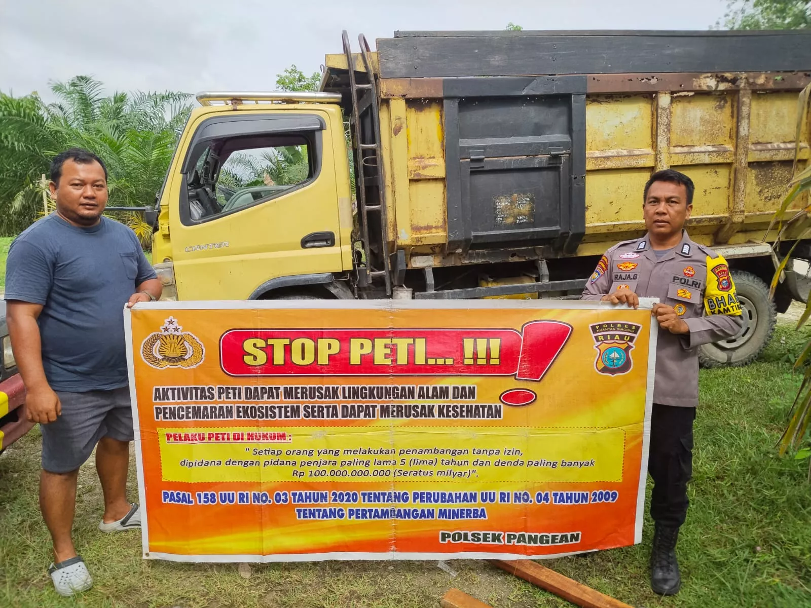 Polsek Cerenti dan Polsek Pangean Gencarkan Sosialisasi Larangan PETI, Ajak Masyarakat Jaga Kelestarian Lingkungan