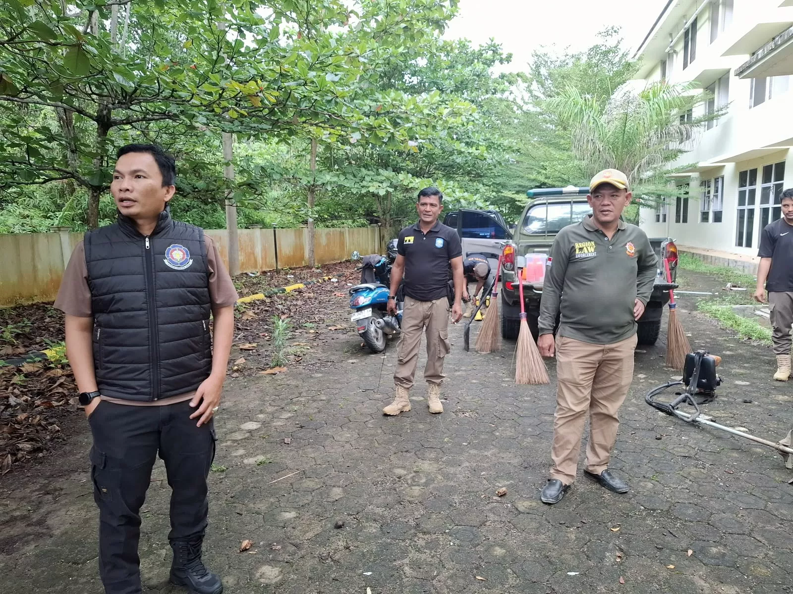 Satpol PPPKP Kuantan Singingi Laksanakan Pencanangan Gerakan Indonesia ASRI di Rumah Susun Teluk Kuantan