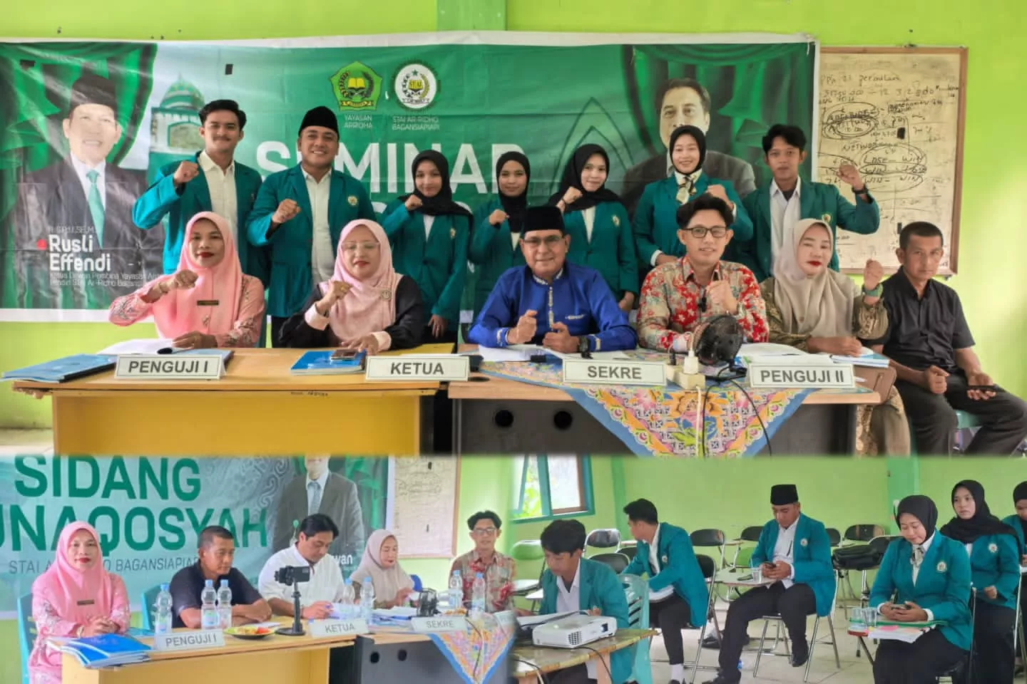 Prodi KPI STAI Ar-Ridho Bagansiapiapi Gelar Sidang Munaqosyah dan Seminar Proposal