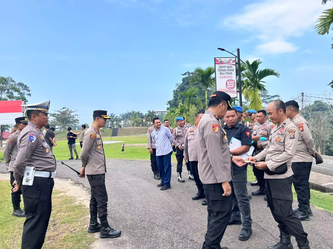 Kapolres Kuansing Pimpin Gaktibplin, Tekankan Disiplin dan Profesionalisme Personel