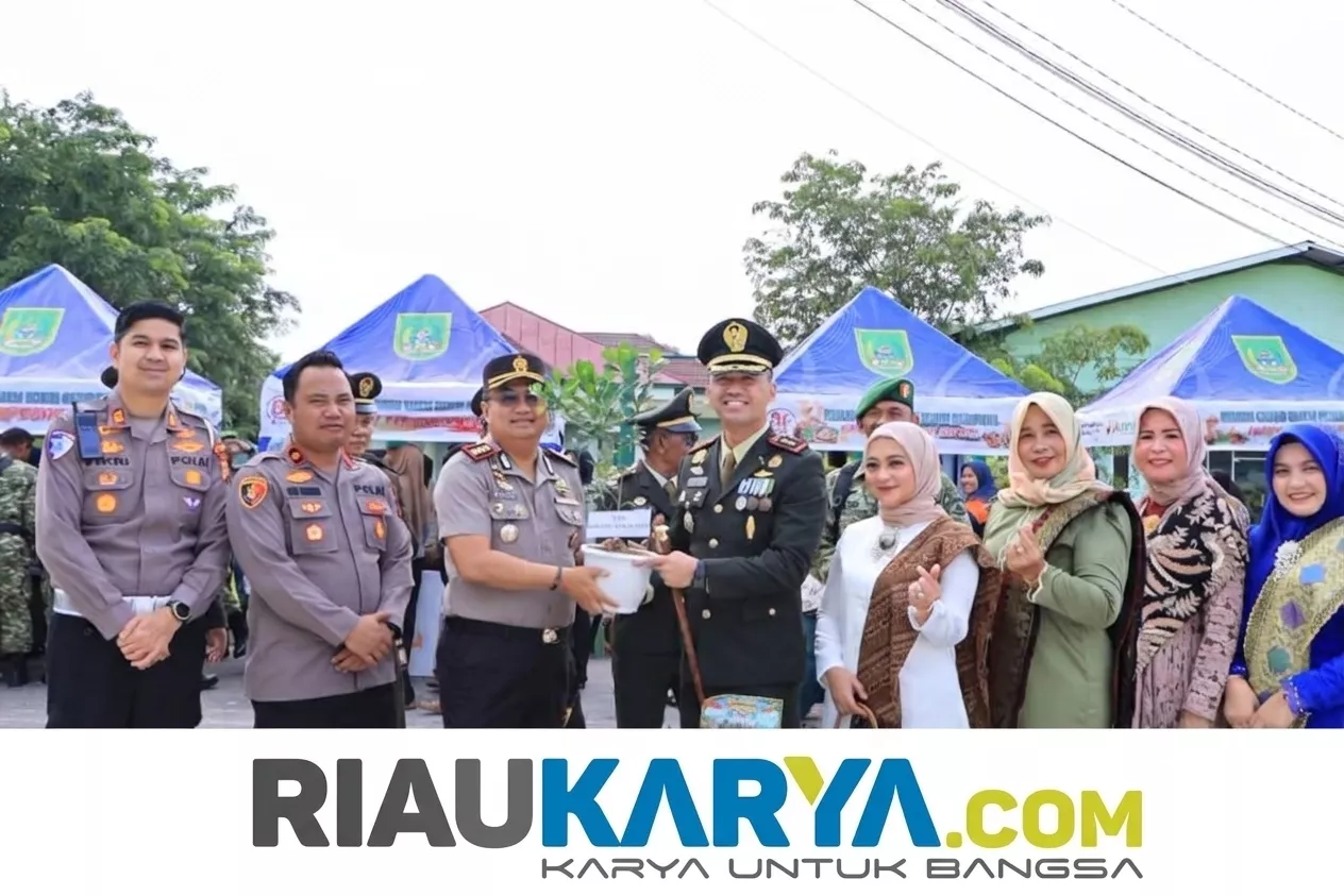 HUT TNI ke-81: Kapolres Rohil Beri Kejutan Tumpeng dan Bibit Pohon ‘Green Policing’ ke Dandim 0321