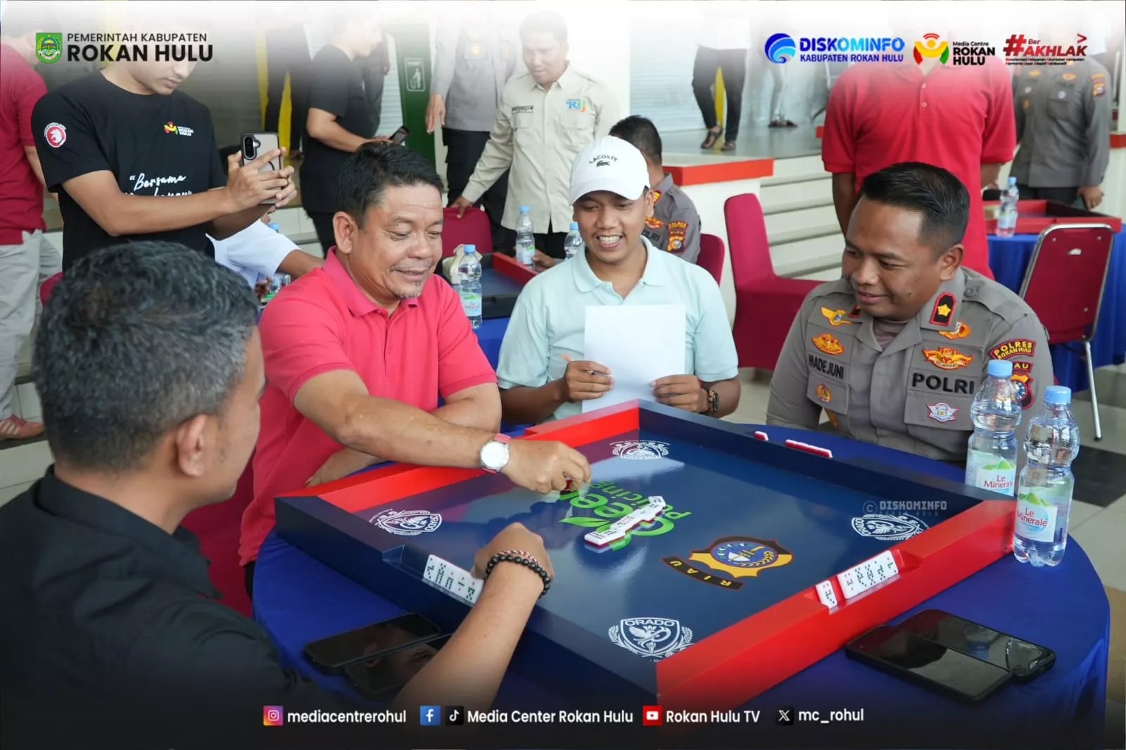Kapolres Cup I Domino Resmi Dibuka, 54 Tim Ramaikan Puncak Hari Bhayangkara ke-80 di Rohul
