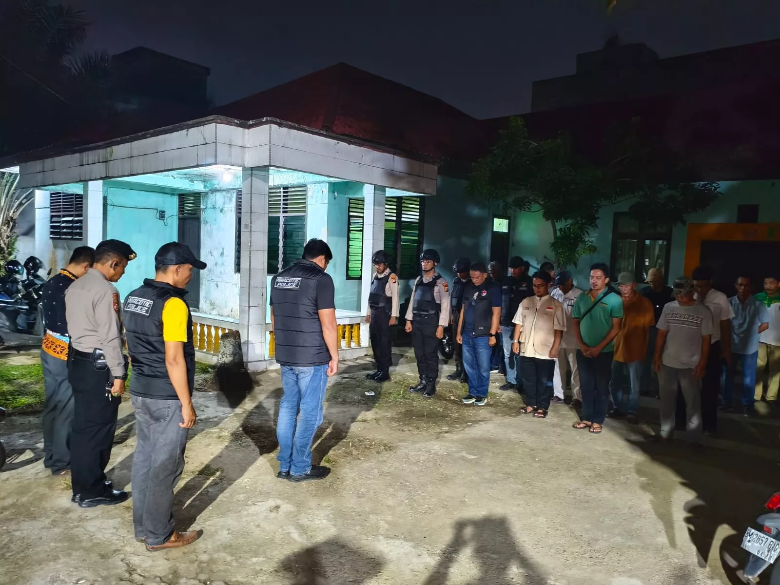 Polres Inhu Gelar Razia Sarang Narkoba di Kambesko, Wujudkan Kampung Bersinar yang Aman dan Bebas Narkoba