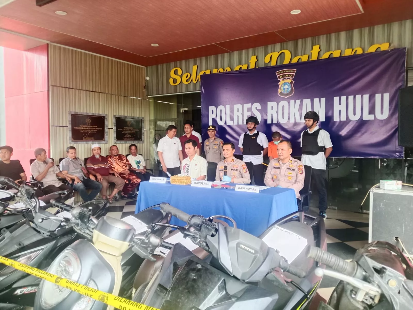 Curanmor Merajalela, Polres Rohul Amankan Pelaku dan Kembalikan Kendaraan Korban