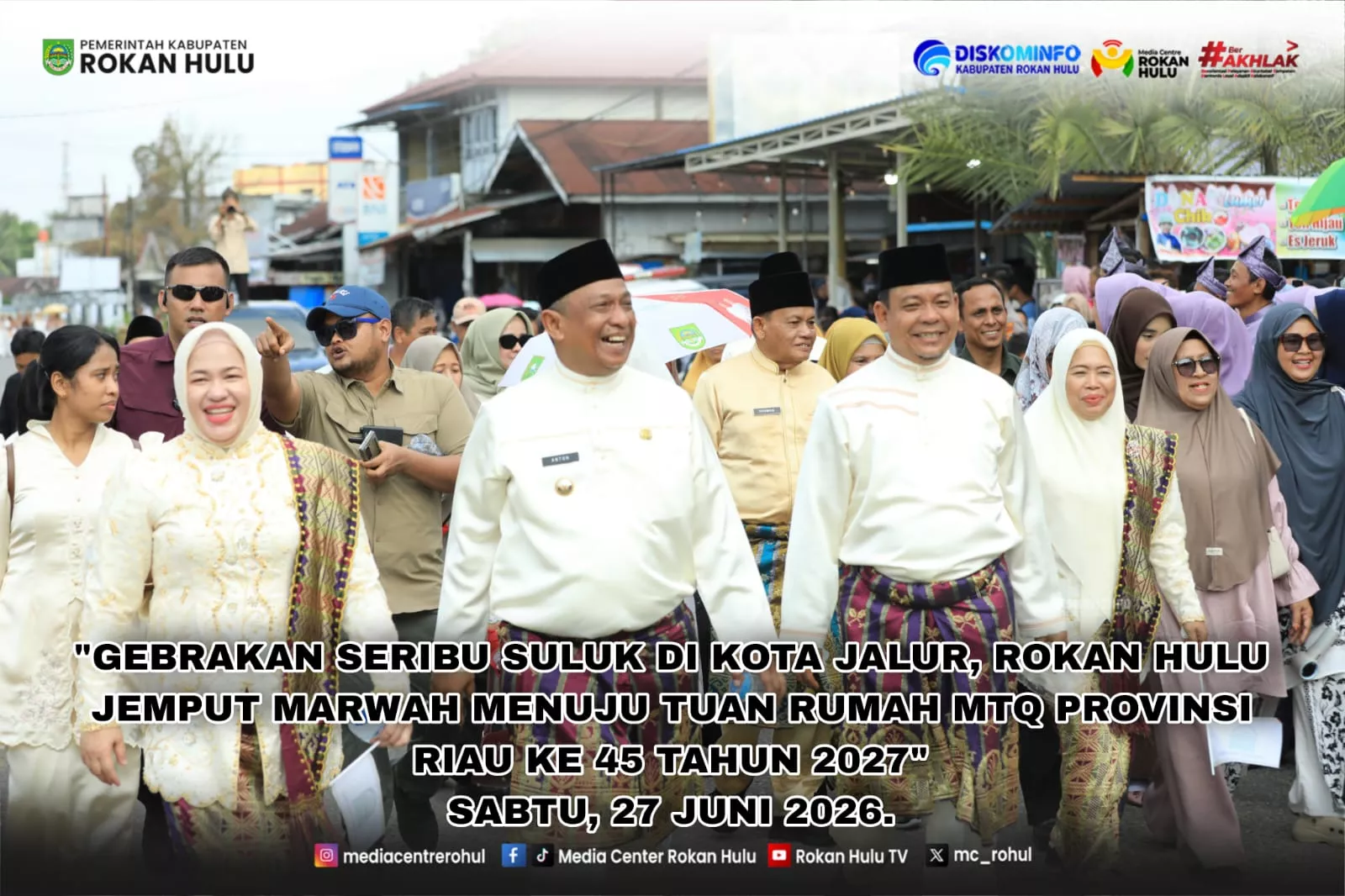 Hadirkan Nuansa Negeri Seribu Suluk, Stand Bazar Rohul di MTQ Riau ke-44 Rampung 99 Persen