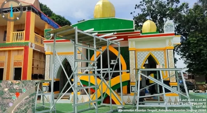 Sesuai Arahan Bupati H Bistamam, Stand MTQ Rokan Hilir di Kuansing Hampir Rampung