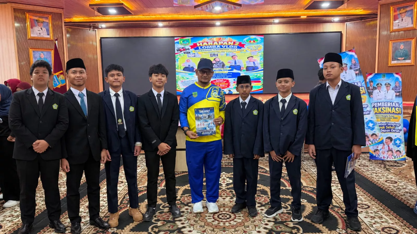 Peringati HAN ke-42, Sekda Rohil Terima Kunjungan 7 Santri ICBS Payakumbuh