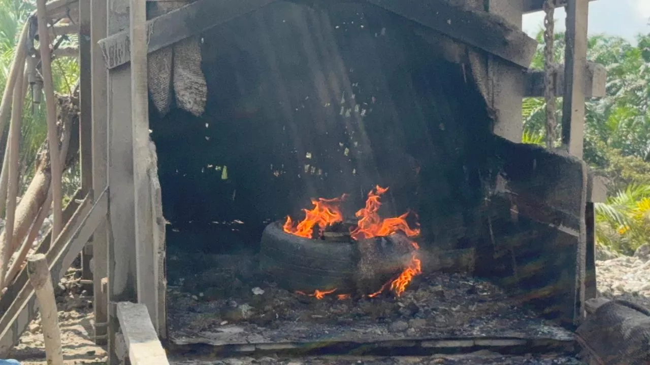 Polsek Singingi Tindak Lanjuti Laporan Masyarakat, Cek Lokasi Diduga PETI di Muara Lembu