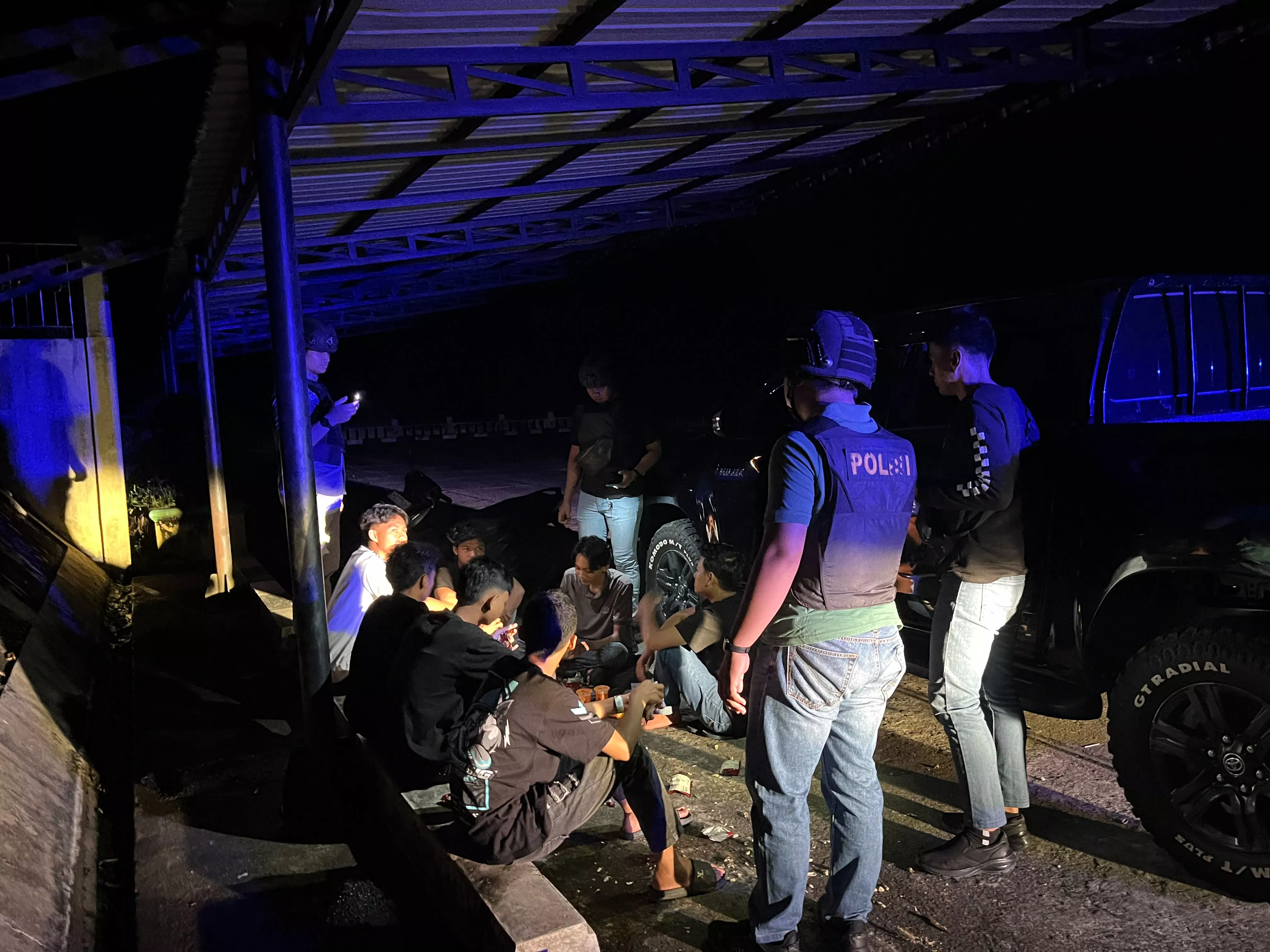 Tim Raga Polres Kuansing Intensifkan Patroli Malam, Cegah Kejahatan dan Jaga Kamtibmas