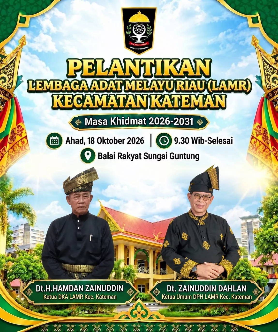 Jelang Pelantikan LAMR Kateman, Panitia Matangkan Persiapan 18 Oktober
