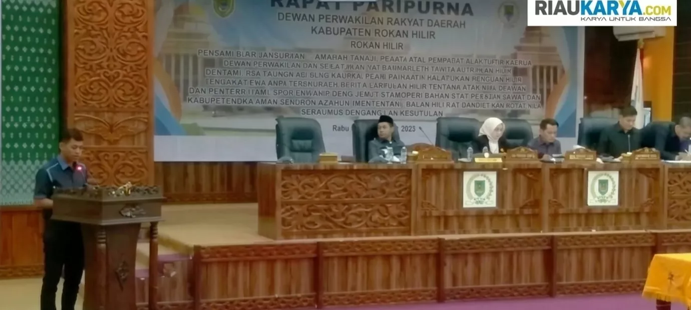 Sukses Digelar, Mayoritas Fraksi DPRD Rohil Setujui Ranperda 'Rokan Hilir Hijau' secara Tertulis