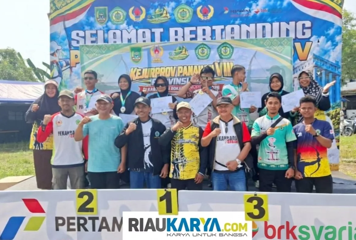 Sabet 32 Emas, Pekanbaru Juara Umum Kejurprov VIII Panahan Riau 2026 di Rohil