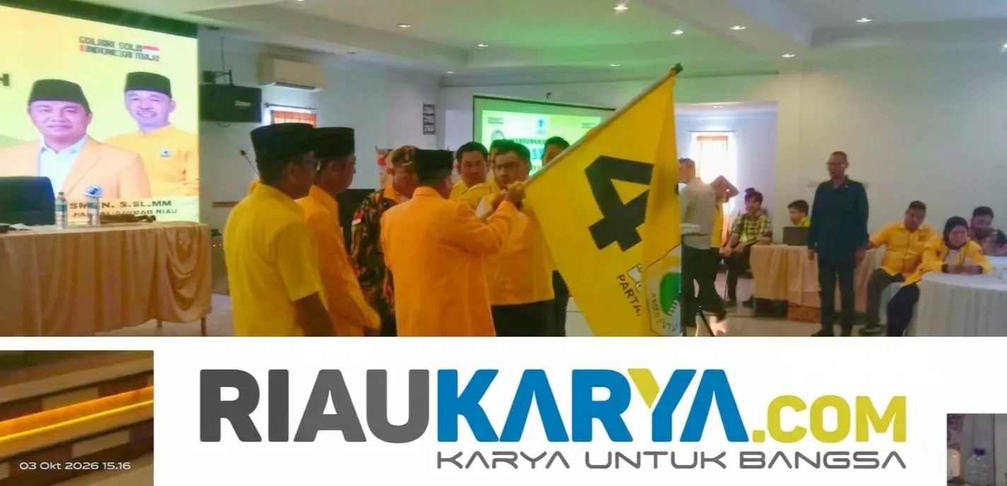 Terpilih Aklamasi di Musda VI, Bupati H. Bistamam Resmi Pimpin DPD Golkar Rokan Hilir