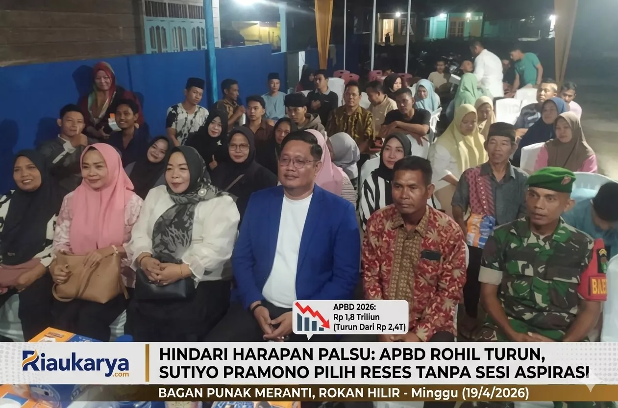Hindari Harapan Palsu Akibat APBD Rohil Turun, Sutiyo Pramono Pilih Reses Tanpa Sesi Aspirasi