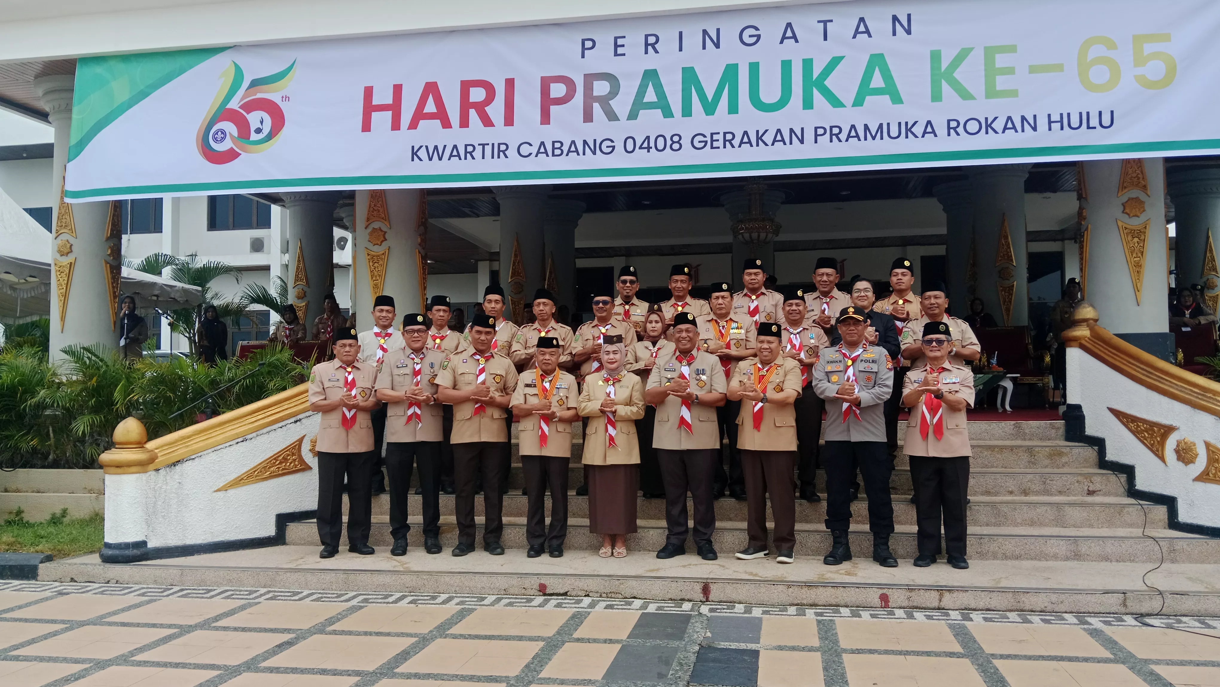 Bupati Anton Dilantik Ketua Mabicab, Alreza Ahyu Nahkodai Kwarcab Rohul di Hari Pramuka ke-65