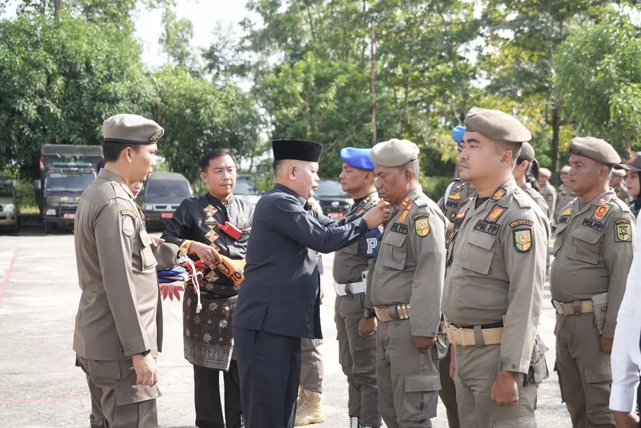 Apel Gelar Pasukan Persiapan Pengamanan Pacu Jalur 2026 Dipimpin Pj Sekretaris Daerah Drs. Muradi, M.Si