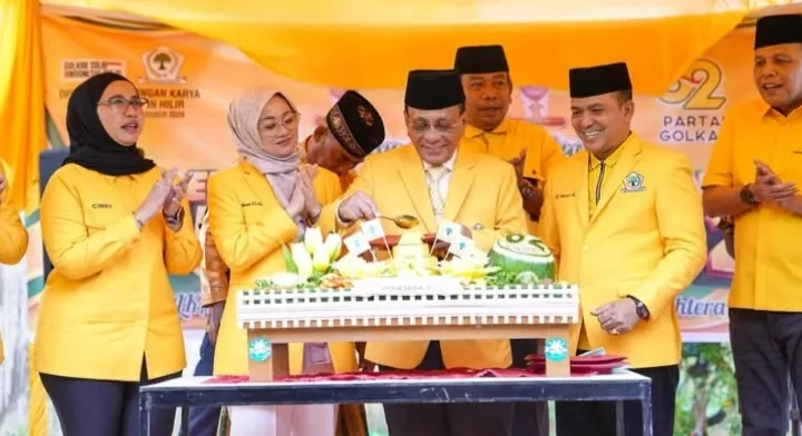 HUT Ke-62 Golkar, H Bistamam Ajak Kader Turun ke Lapangan dan Perkuat Soliditas di Rokan Hilir