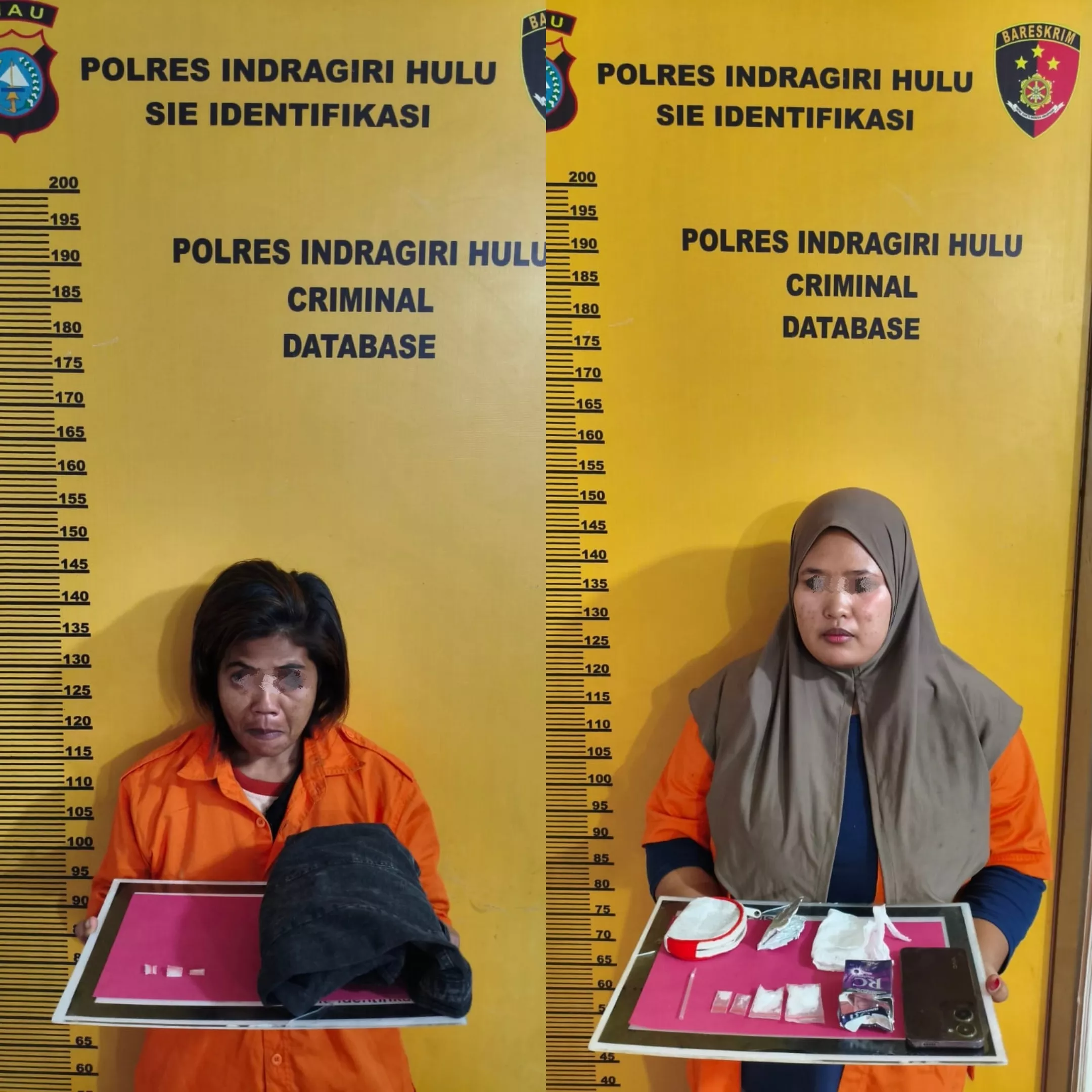 Dua Wanita Ciduk Polisi Sektor Rengat Barat Gara-gara Narkotika, Begini Kisahnya