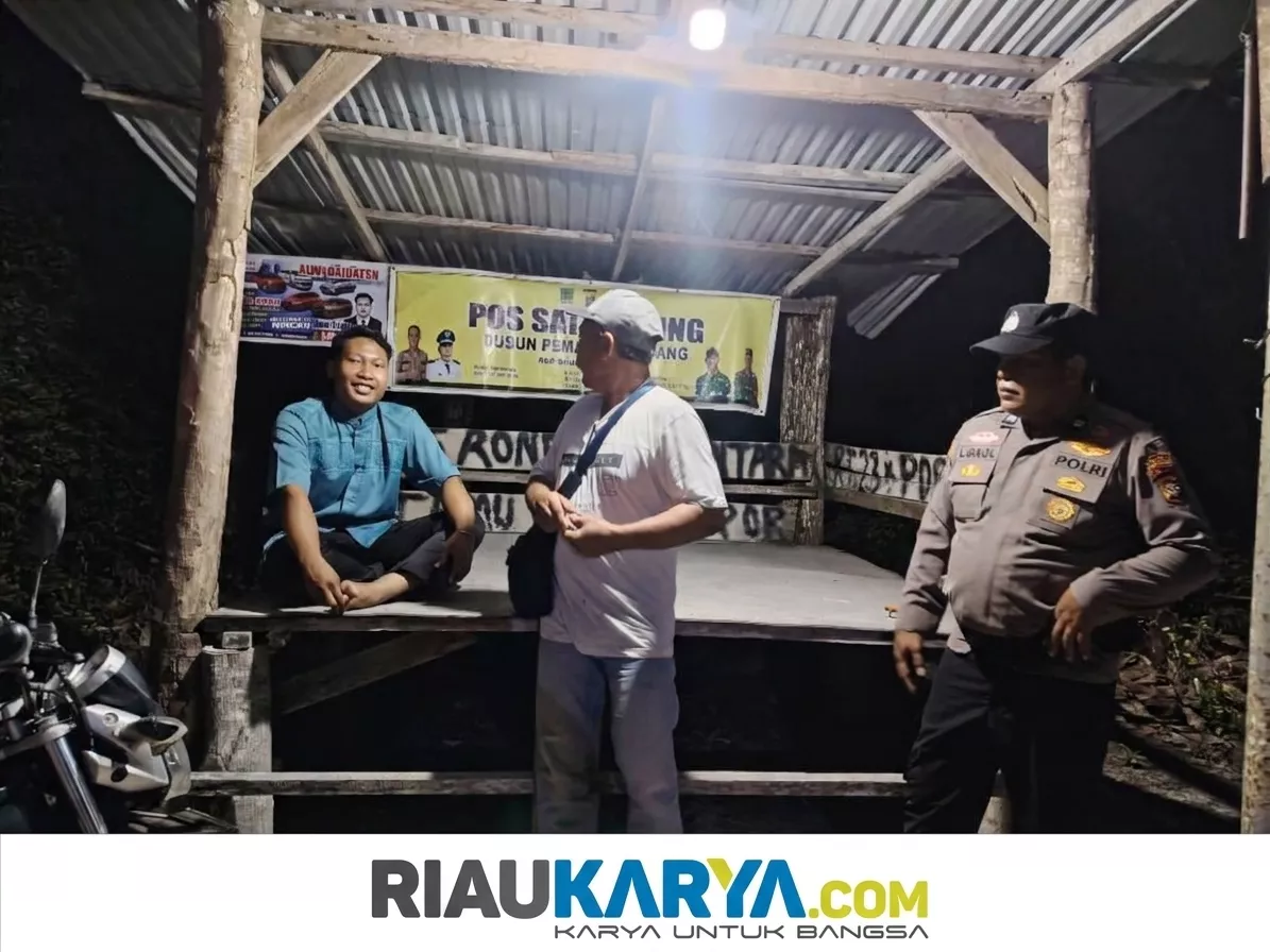 Wujud Nyata ‘Polisi Bersama Masyarakat’, Polres Rokan Hilir Turun Langsung Pantau Pos Satkamling hingga Depan Pintu Rumah Warga