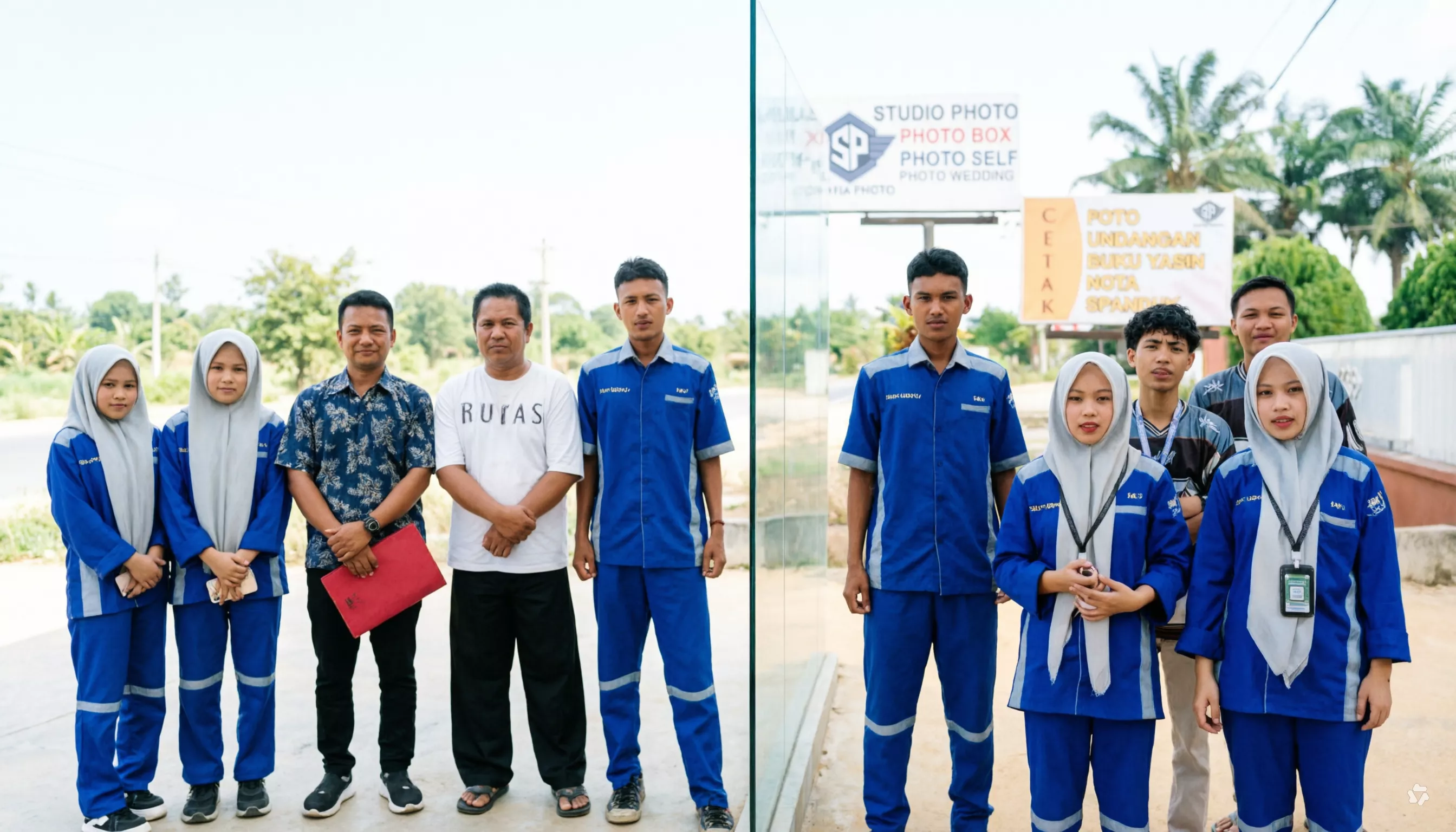 Belajar Langsung di Dunia Kerja, Enam Siswa SMK PKL di Satria Foto Seberida