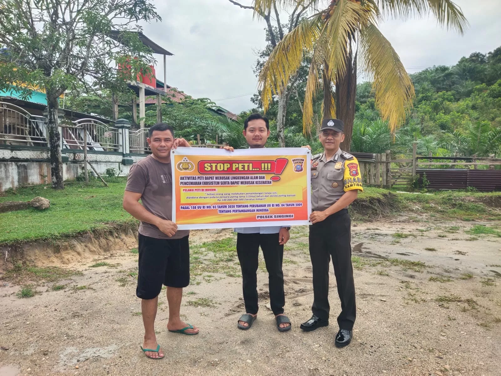 Polsek Jajaran Polres Kuansing Gencarkan Sosialisasi Larangan PETI, Kapolres: Jaga Lingkungan untuk Masa Depan