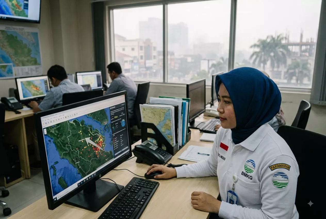 Hotspot Riau Menurun Drastis Setelah Hujan, Tinggal 12 Titik