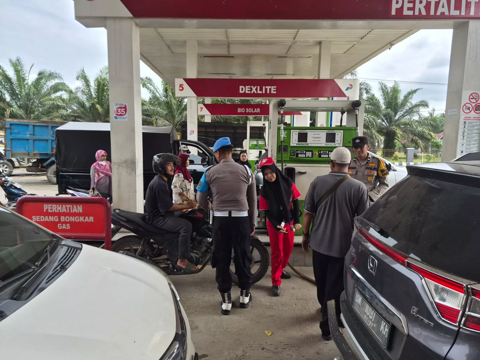 Polsek Jajaran Polres Kuansing Intensifkan Pengamanan dan Pengawasan SPBU, Pastikan Penyaluran BBM Tepat Sasaran