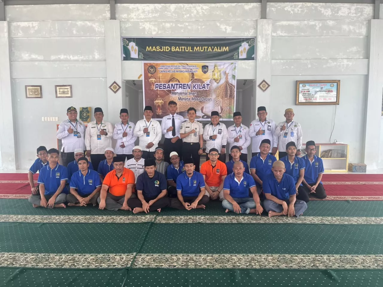 Pertebal Keimanan Warga Binaan, Lapas Bagansiapiapi Buka Program Pesantren Kilat