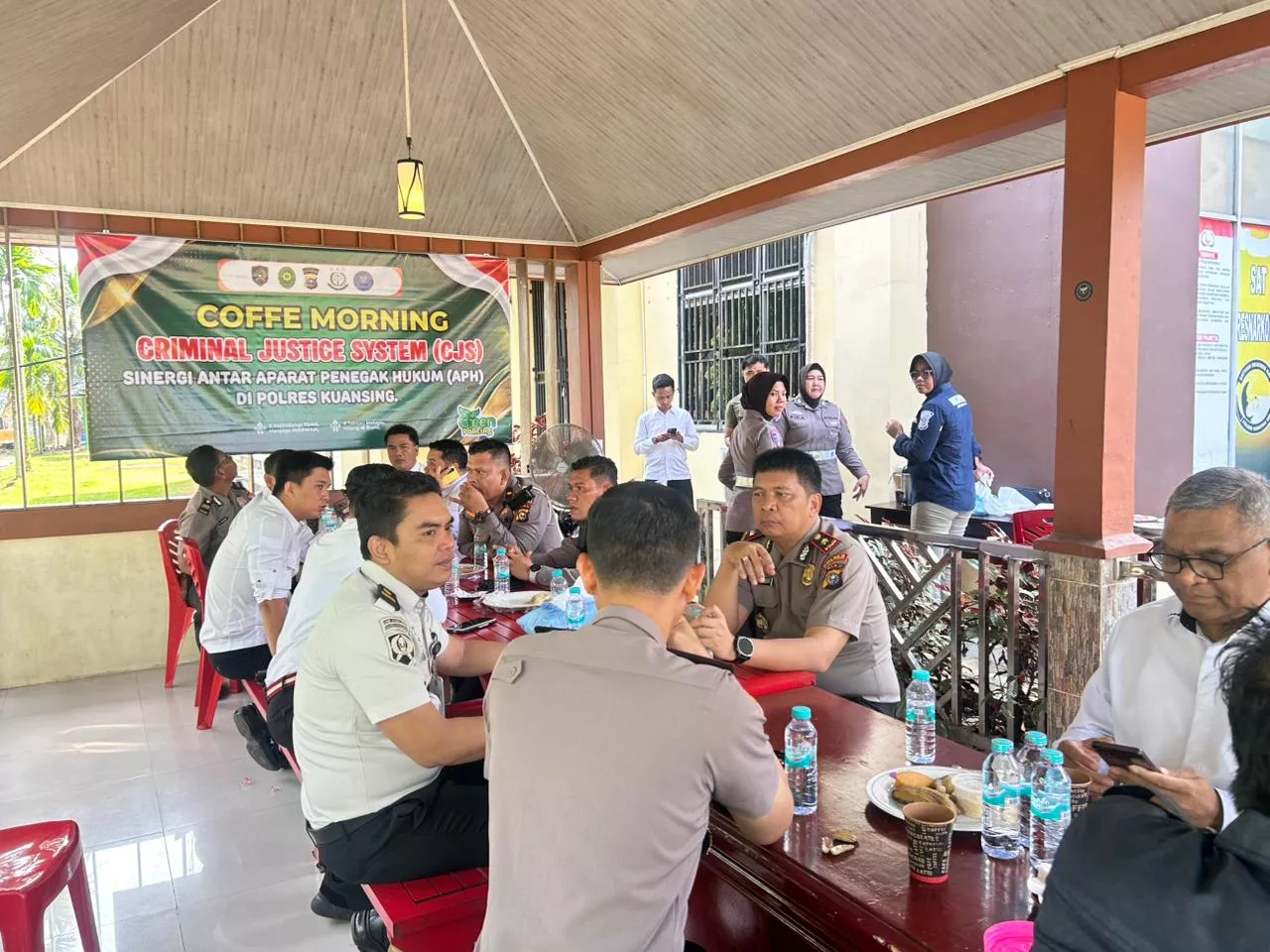 Kapolres Kuansing Gelar Coffee Morning Criminal Justice System (CJS), Perkuat Sinergi Antar Aparat Penegak Hukum