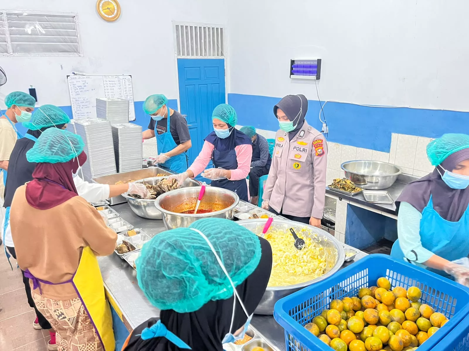 Pemeriksaan Dapur SPPG Polres Kuansing, Pastikan Makanan Aman dan Layak Dikonsumsi