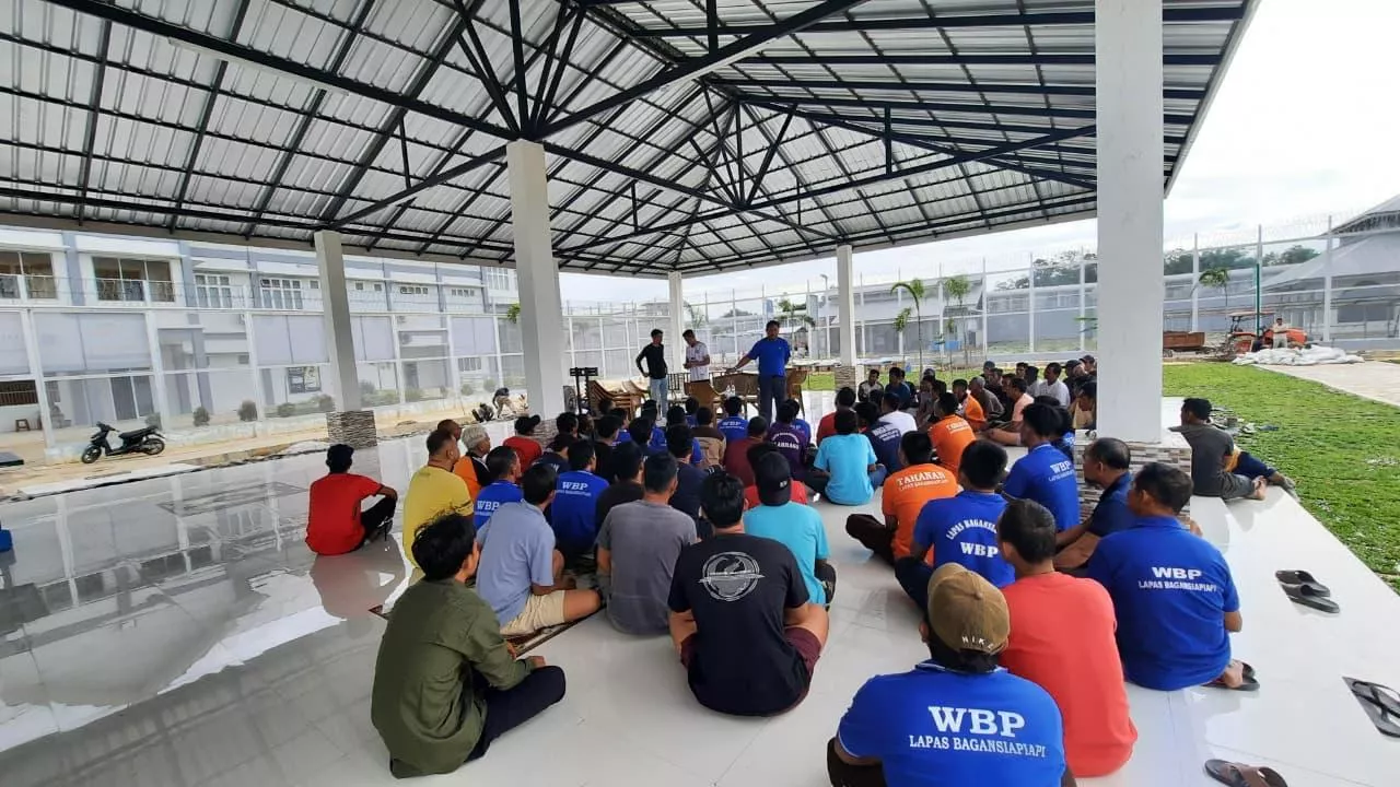 Tingkatkan Kedisiplinan WBP, Kalapas Bagansiapiapi Berikan Penguatan Tugas dan Fungsi Tamping
